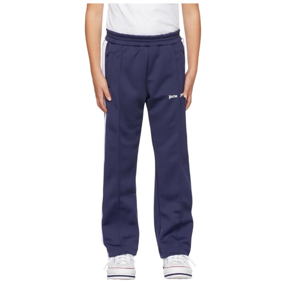 Palm Angels‎ Kids Logo Track Pants Navy Size 10 Youth $295